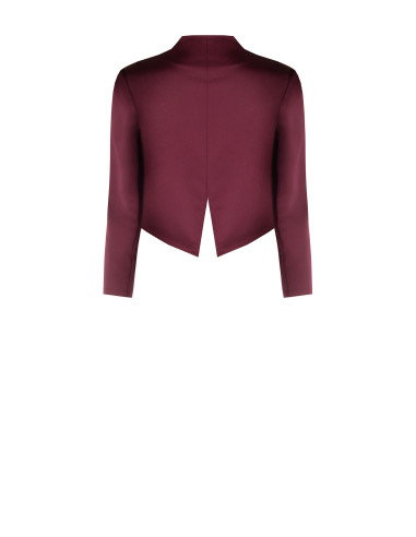 Bolero de cetim com costas de corte smoking Rinascimento