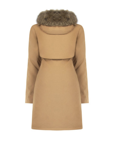 Parka comprido com cordão e acolchoado interior amovível Rinascimento