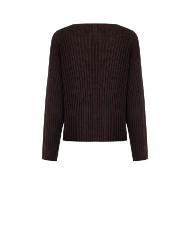 Camisola de malha com canelado largo horizontal e vertical Rinascimento