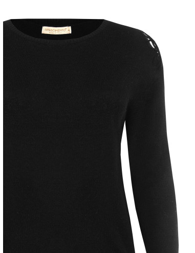 Camisola Curvy cintada com detalhe de croché no ombro Rinascimento Curvy