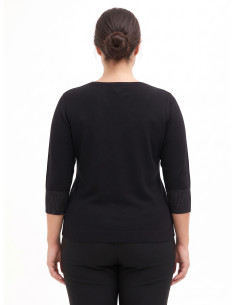 Camisola Curvy justa com lurex nos punhos Rinascimento Curvy 2