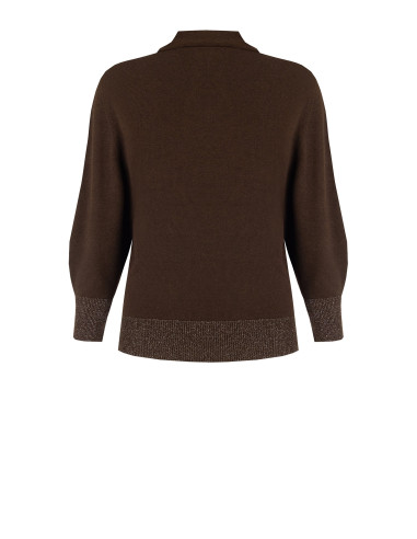 Camisola Curvy estilo polo com mangas balão Rinascimento Curvy