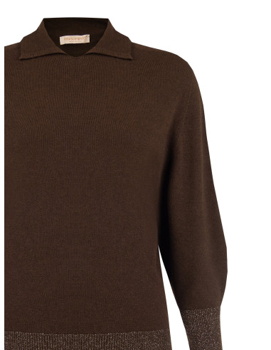 Camisola Curvy estilo polo com mangas balão Rinascimento Curvy