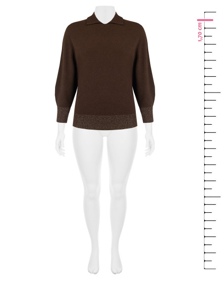 Camisola Curvy estilo polo com mangas balão Rinascimento Curvy