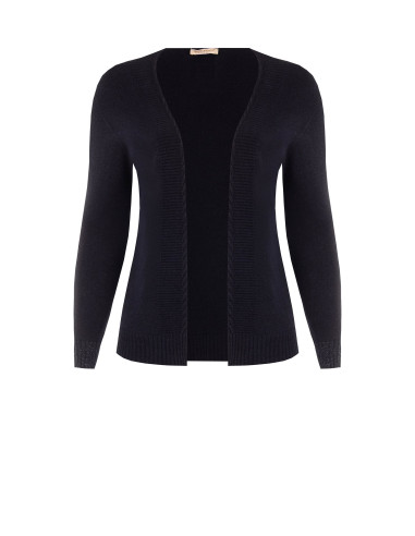 Camisola Curvy Cardigan Aberto Com Lurex Nos Punhos Rinascimento Curvy