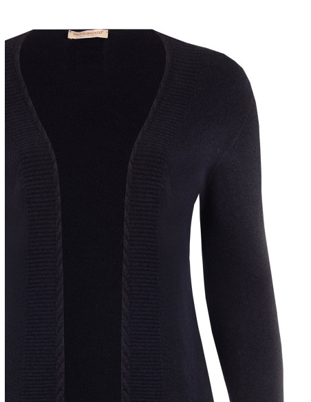 Camisola Curvy Cardigan Aberto Com Lurex Nos Punhos Rinascimento Curvy