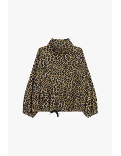 Sweatshirt com estampado animal, gola alta e cordão Dixie