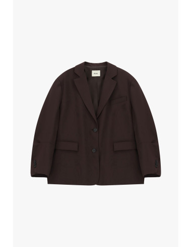 Blazer de dois botões com bolsos de debrum Dixie