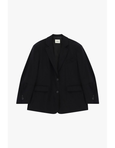 Blazer de dois botões com bolsos de debrum Dixie