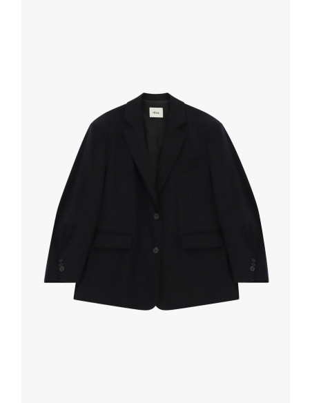Blazer de dois botões com bolsos de debrum Dixie