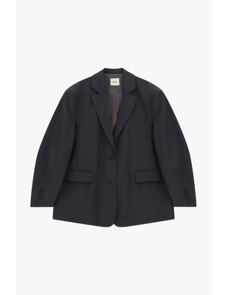 Blazer de dois botões com bolsos de debrum Dixie