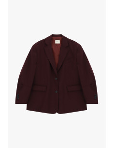 Blazer de dois botões com bolsos de debrum Dixie