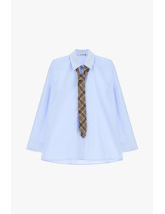 Camisa de corte clássico e gravata aos quadrados Please 2