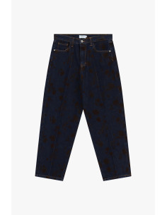 Jeans de corte Balloon com estampado manchado e cintura subida Please 2