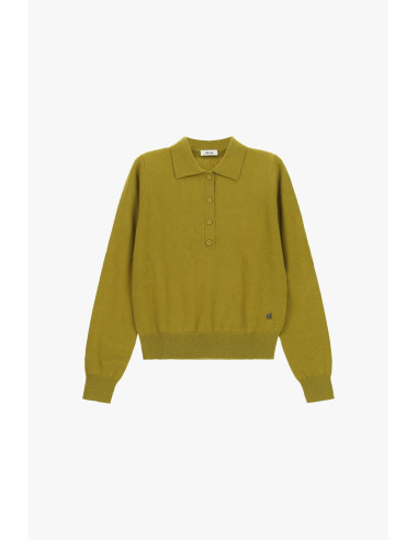 Camisola com gola e fecho de botões Dixie