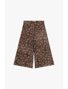 Calças Palazzo com Padrão Floral e Cintura Alta Dixie 2