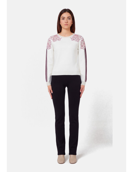 Camisola Jacquard com Strass Liu Jo