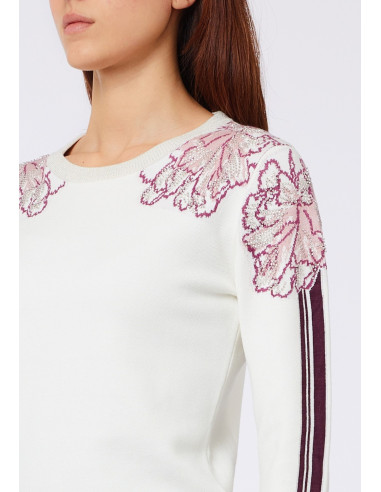 Camisola Jacquard com Strass Liu Jo
