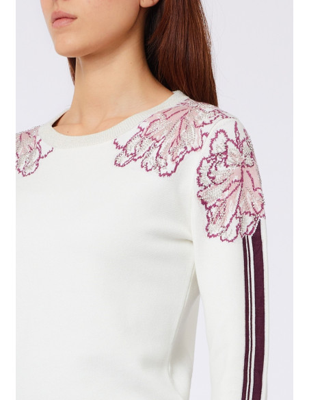 Camisola Jacquard com Strass Liu Jo