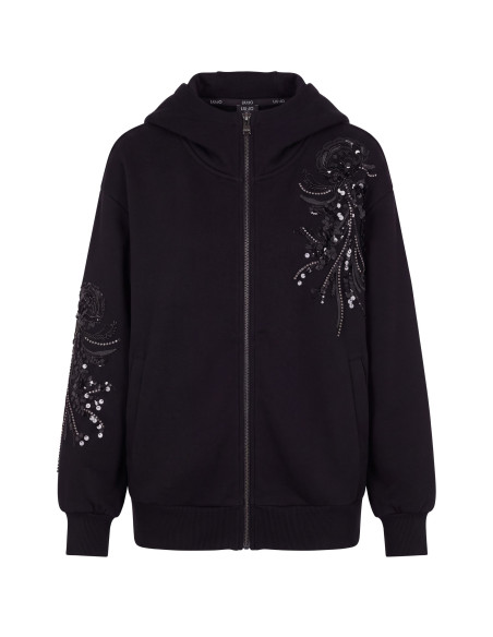 Casaco Oversize com Bordado de Joias Liu Jo