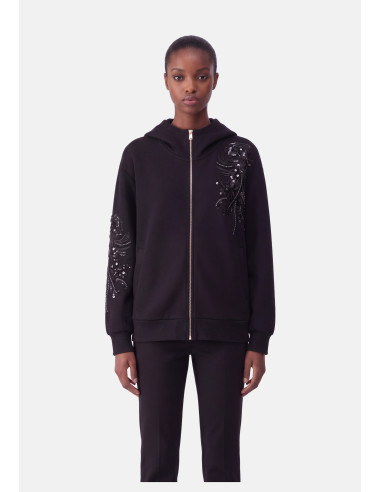 Casaco Oversize com Bordado de Joias Liu Jo