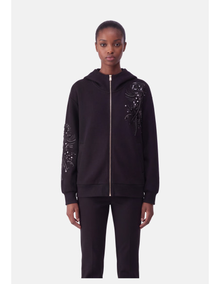 Casaco Oversize com Bordado de Joias Liu Jo
