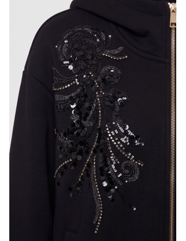 Casaco Oversize com Bordado de Joias Liu Jo