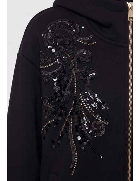 Casaco Oversize com Bordado de Joias Liu Jo