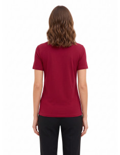T-shirt regular em algodão com estampado do logótipo em relevo Rinascimento 2