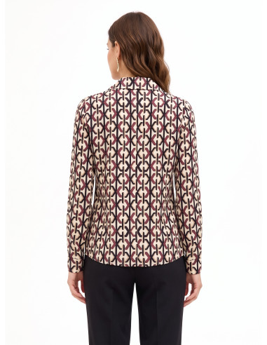 Camisa larga de viscose Rinascimento
