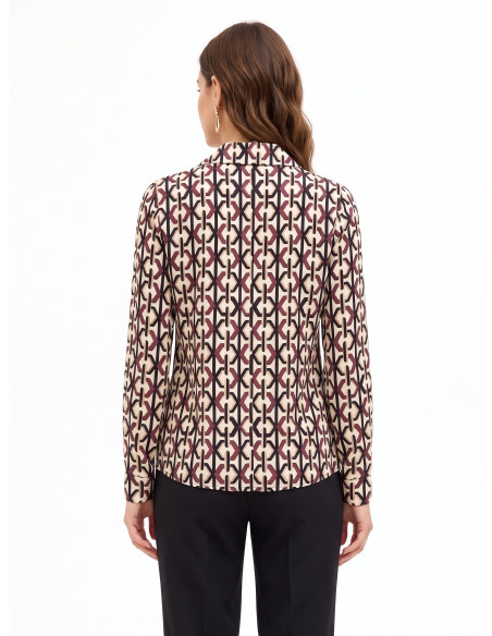 Camisa larga de viscose Rinascimento