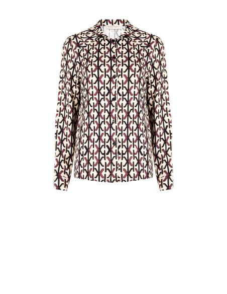 Camisa larga de viscose Rinascimento