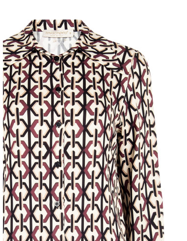 Camisa larga de viscose Rinascimento