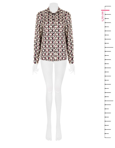 Camisa larga de viscose Rinascimento