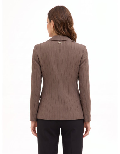 Blazer cintado às riscas Rinascimento