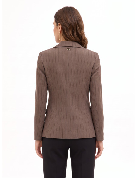 Blazer cintado às riscas Rinascimento