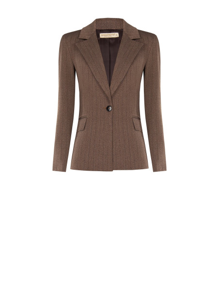 Blazer cintado às riscas Rinascimento