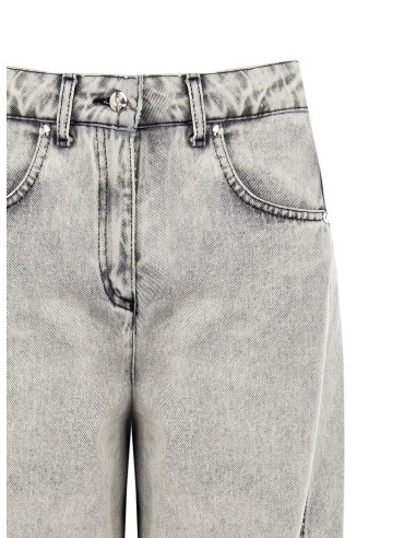 Jeans Balloon Desbotado Rinascimento