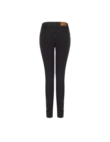 Jeans skinny elásticos revestidos de lantejoulas na parte da frente Rinascimento