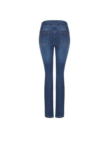 Jeans skinny elásticos com pequenas aberturas nos tornozelos Rinascimento