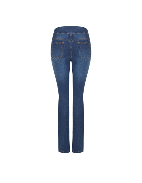 Jeans skinny elásticos com pequenas aberturas nos tornozelos Rinascimento