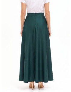 Saia maxi em cetim com bolsos Rinascimento 2