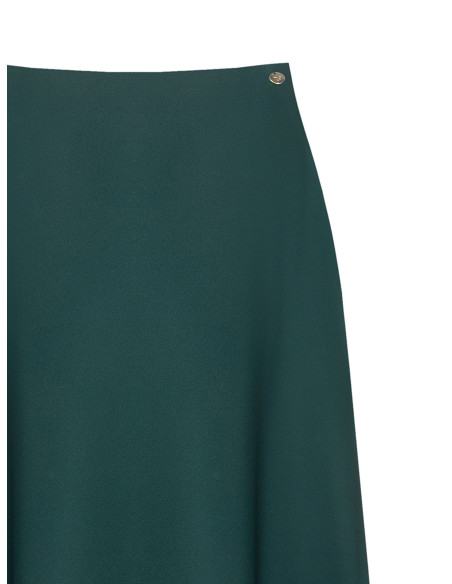 Saia maxi em cetim com bolsos Rinascimento