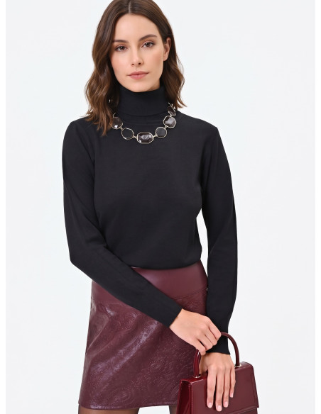 Camisola de gola alta com logótipo RR bordado Rinascimento
