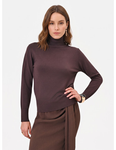 Camisola de gola alta com logótipo RR bordado Rinascimento