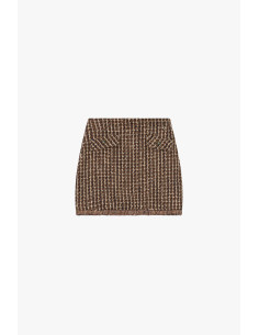 Saia Curta Fantasia Em Tweed Com Bolsos Frontais Dixie - Vestiti Firmati Life Smiles 2