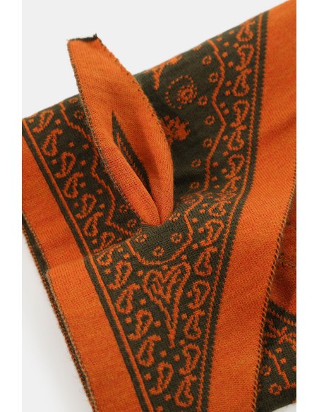 Foulard Jacquard com Motivo Bandana e Detalhe do Logótipo Dixie - Militar