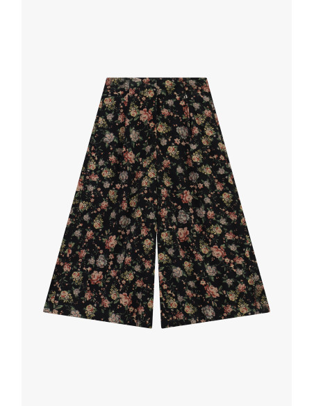 Calças Palazzo com Padrão Floral e Cintura Regular Dixie