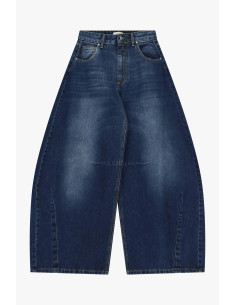 Jeans de Perna Larga de Cintura Alta com Lavagem Desgastada Dixie 2