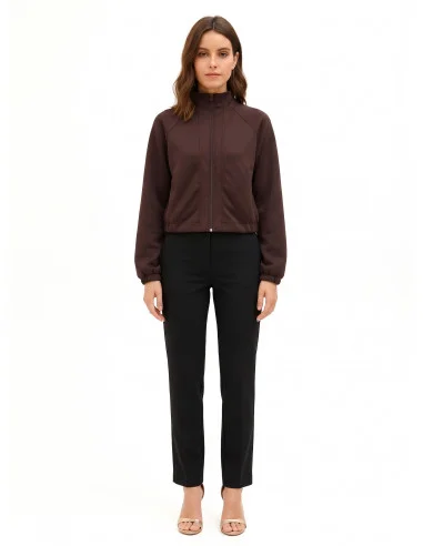 Sweatshirt Rinascimento - Castanho-escuro